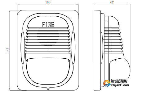 海灣GST-HX-M8503火災(zāi)聲光警報器 海灣GST-HX-M8503火災(zāi)聲光警報器